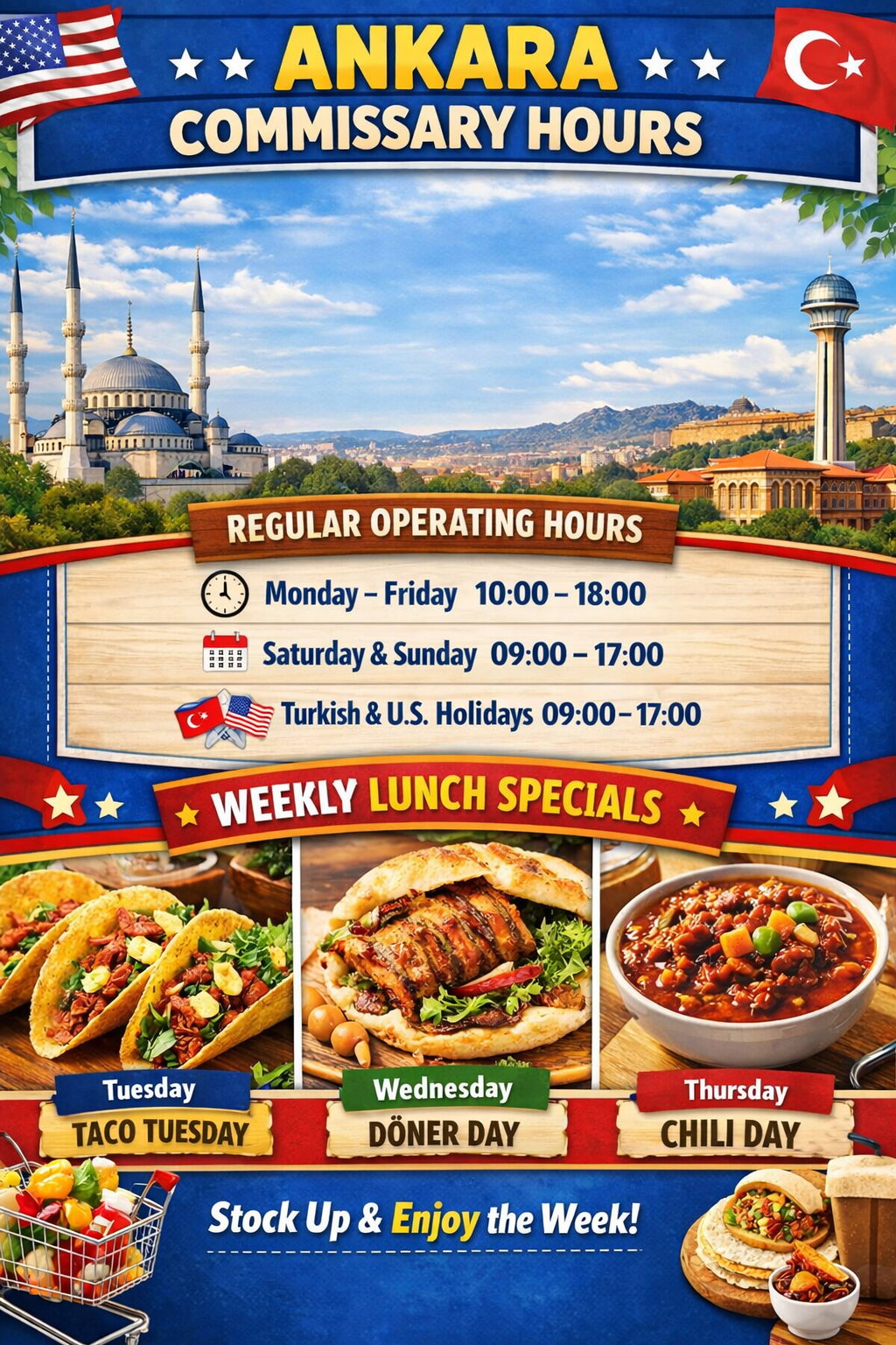 ANKARA COMMISSARY HOURS