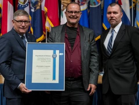Chris Carpenter at DOD Disibility Award ceremony Thumbnail