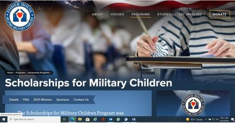 Scholarships website Thumbnail