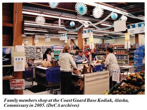 Families shopping at the Kodiak Commissary Thumbnail