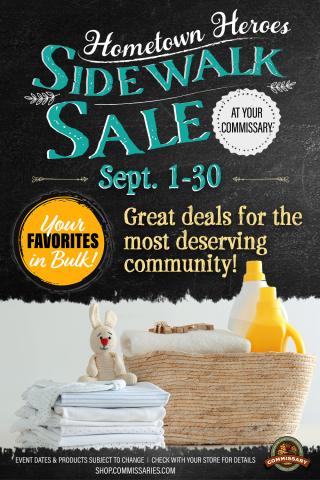 Sidewalk sale graphic