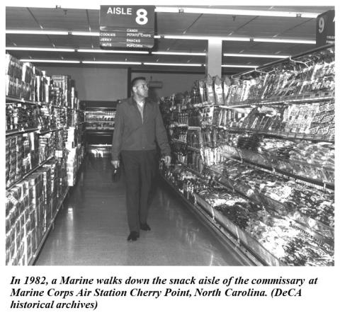 Marine at Cherry Point Commissary