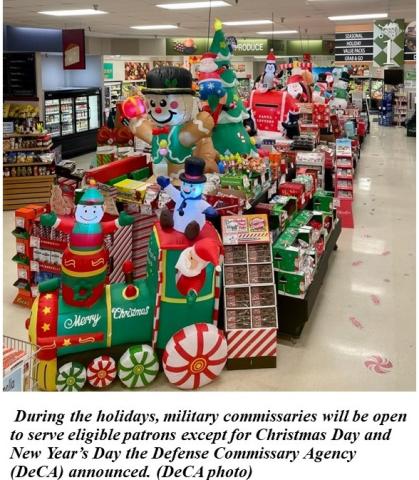 Commissary holiday display