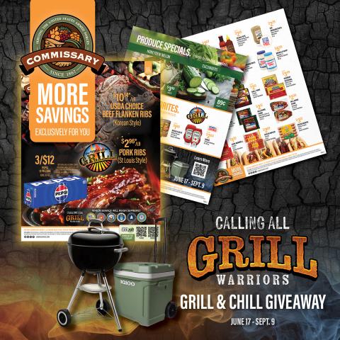 Graphic of Commissary Sales Flyer for June 17-30