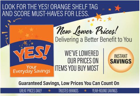 YES! label with text