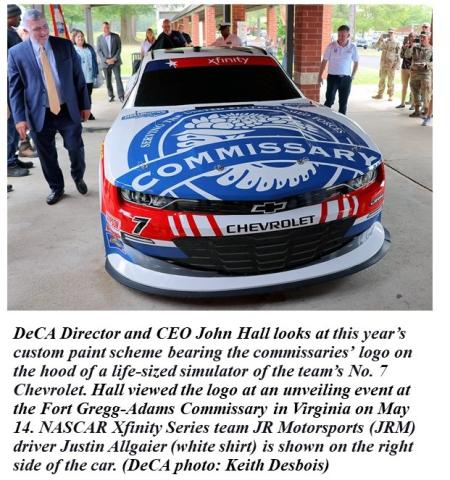 DeCA logo on race car