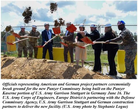 Groundbreaking for new commissary in Stuttgart, Germany