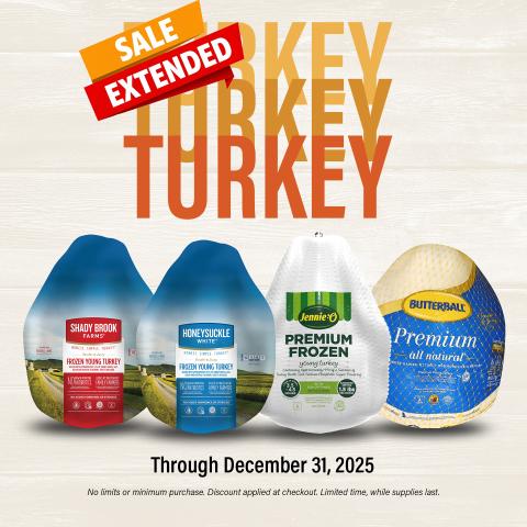 Commissaries worldwide extend sale on select turkeys through December