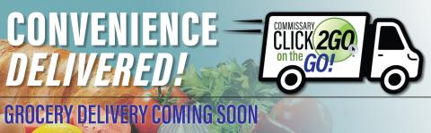 Commissary CLICK2GO on the GO! graphic