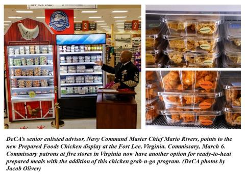 Prepared Foods Chicken display - photo collage