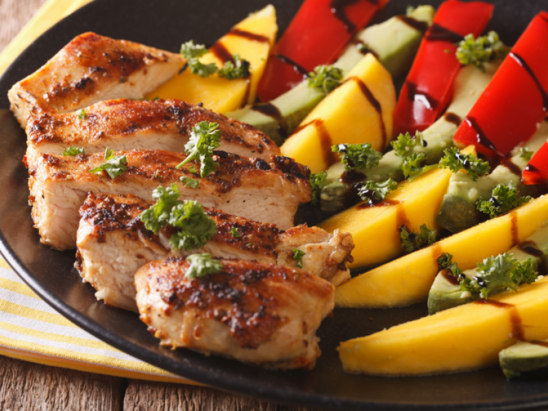 Glazed chicken with mango Thumbnail