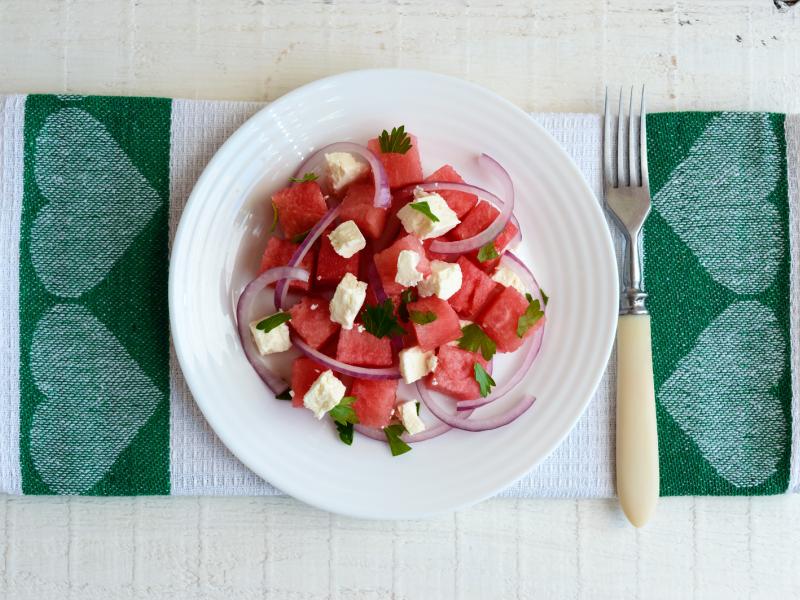 Basil and Watermelon Salad Thumbnail