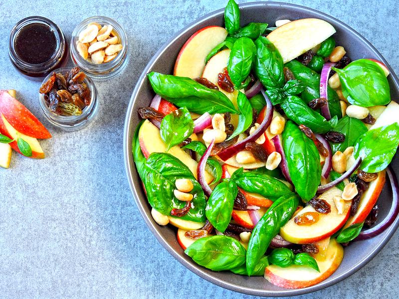 Apple and Fresh Basil Salad Thumbnail