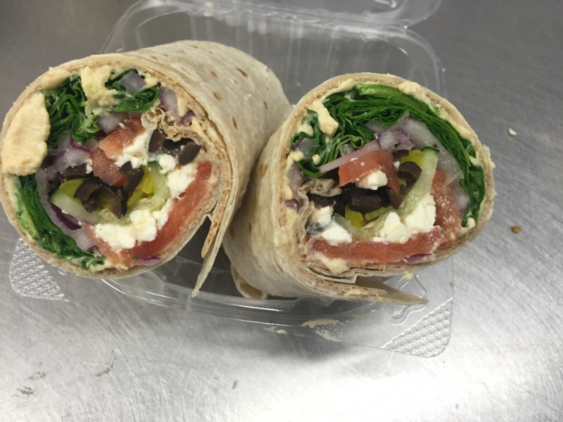 Vegetarian Greek Salad Wrap Thumbnail