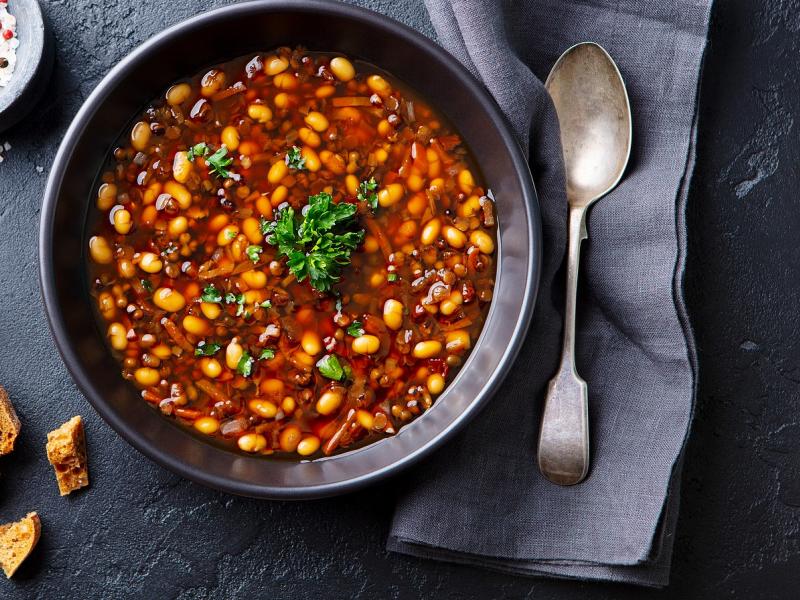 Quick, Pantry Staples Vegetarian Chili Thumbnail